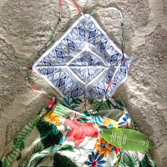 HP 🎉🌻FARM Rio Handkerchief Vintage Garden Dress - Picture 6 of 12